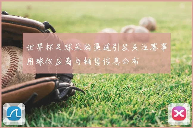 世界杯足球采购渠道引发关注赛事用球供应商与销售信息公布
