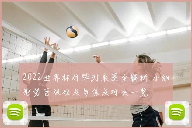 2022世界杯对阵列表图全解析 小组形势晋级难点与焦点对决一览